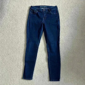 Old navy rockstar dark blue mid ride jeans